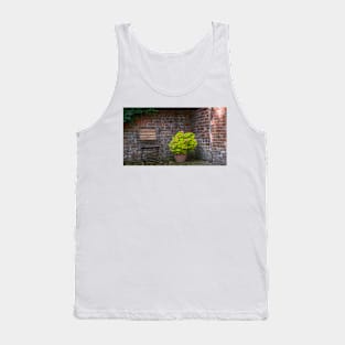 English Country Garden Geraniums and Chair Tank Top